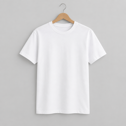 Remera básica blanca de algodón